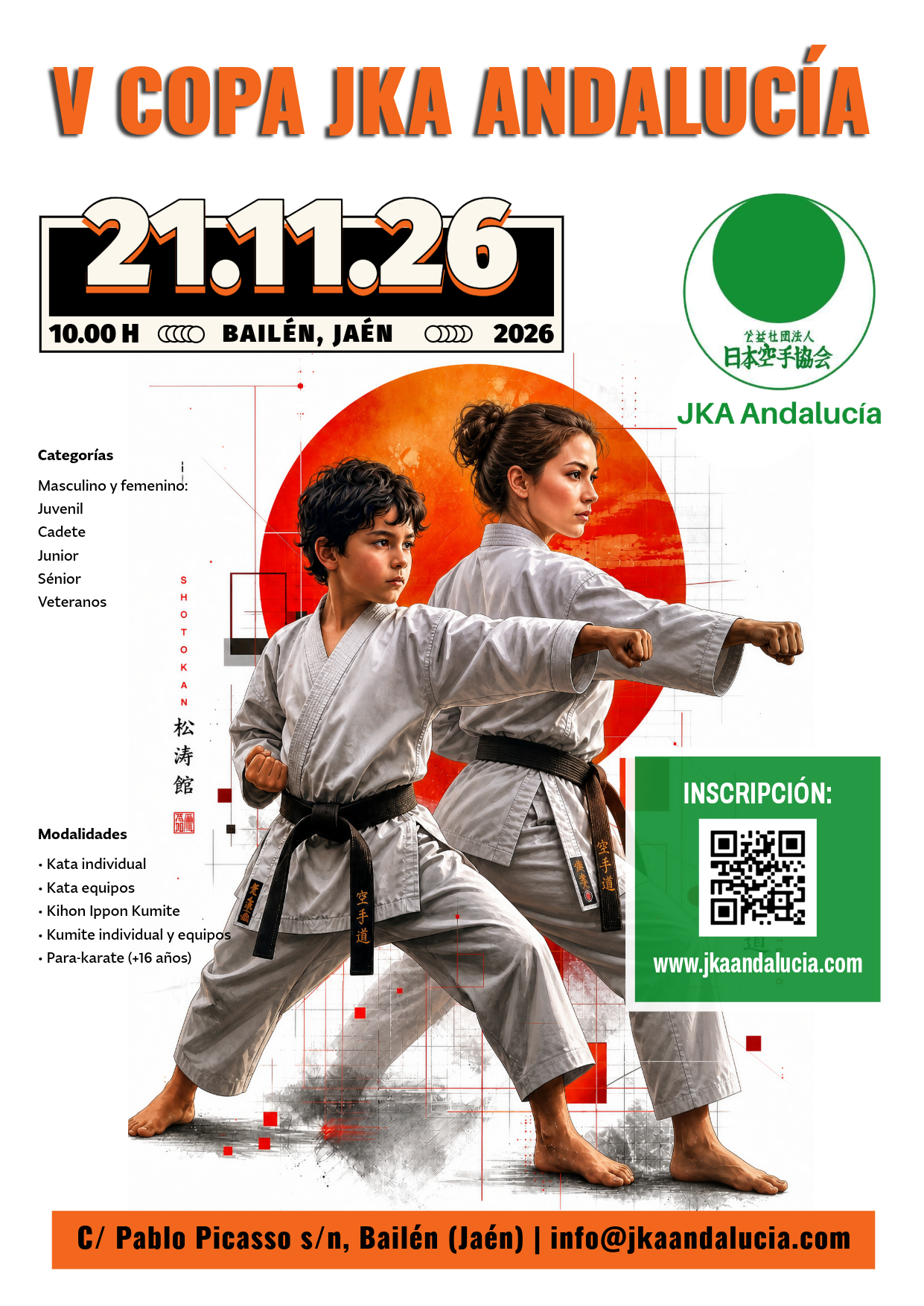 V Copa JKA Andalucía 2026 V Copa JKA Andalucía 2026